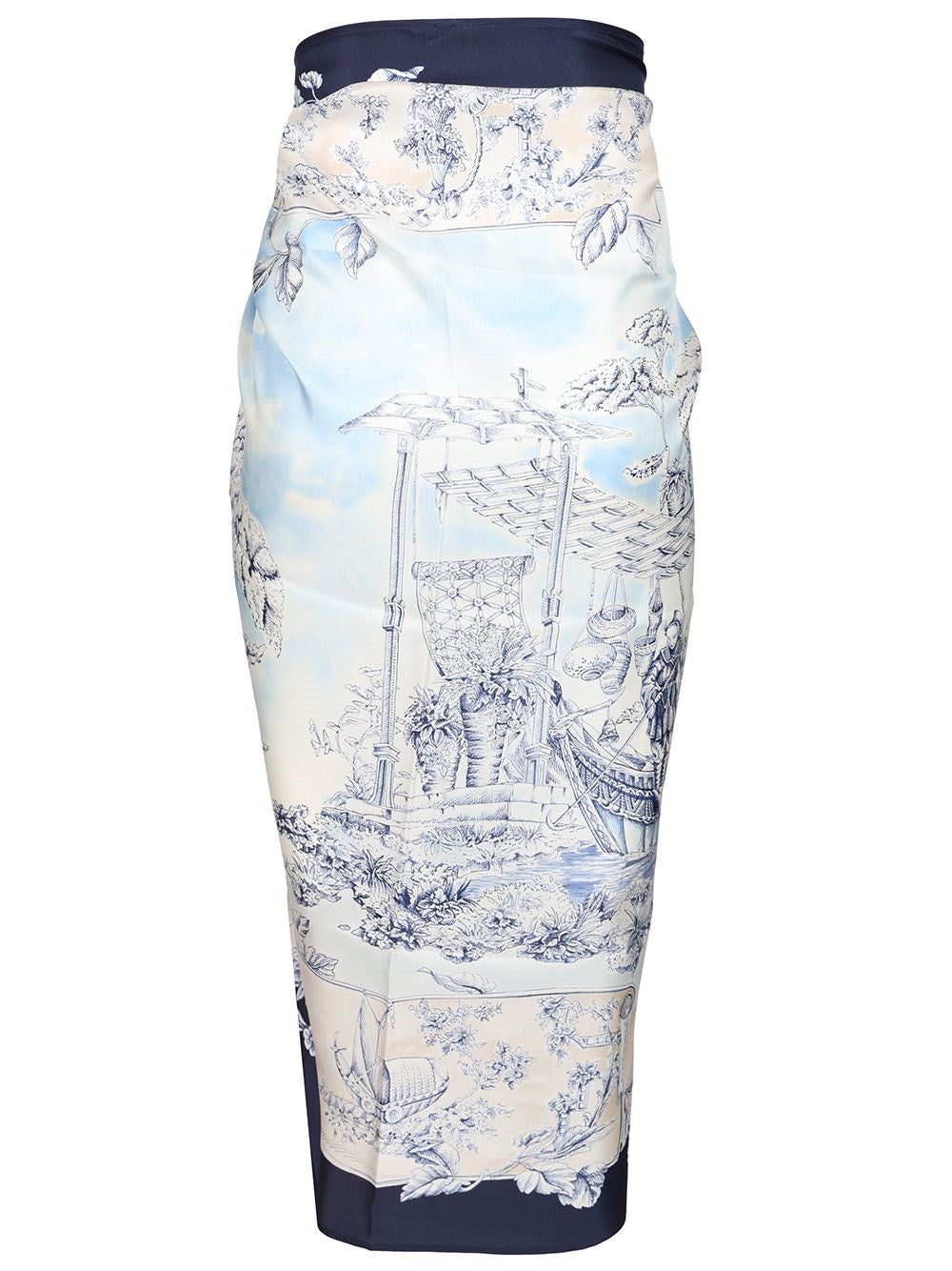Ferragamo Women Pareo With "Travel" Print