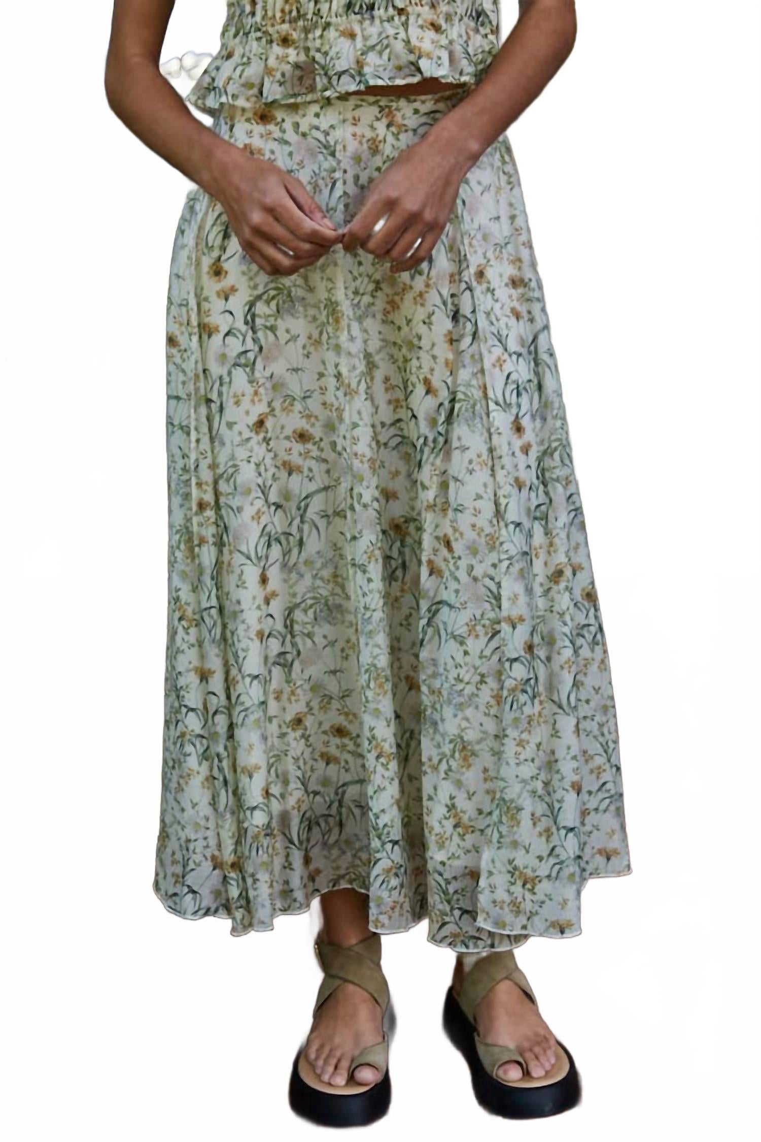 Beatrix Skirt In Floral Print