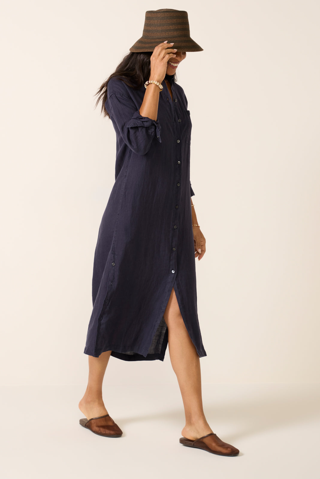 Women's Kerry Linen Shirt Dress