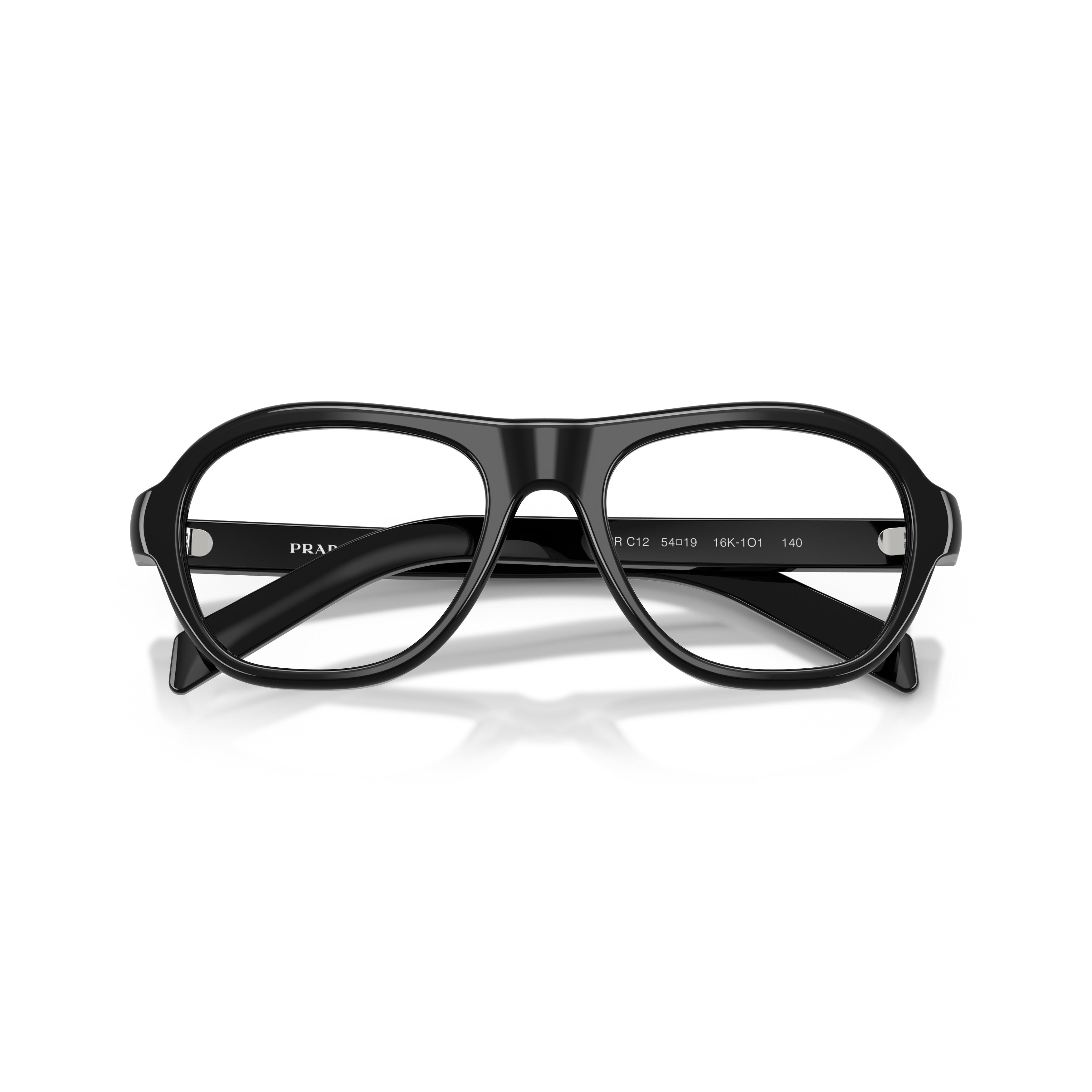 0pr C12v Oversized Rectangular Black Acetate Sunglasses