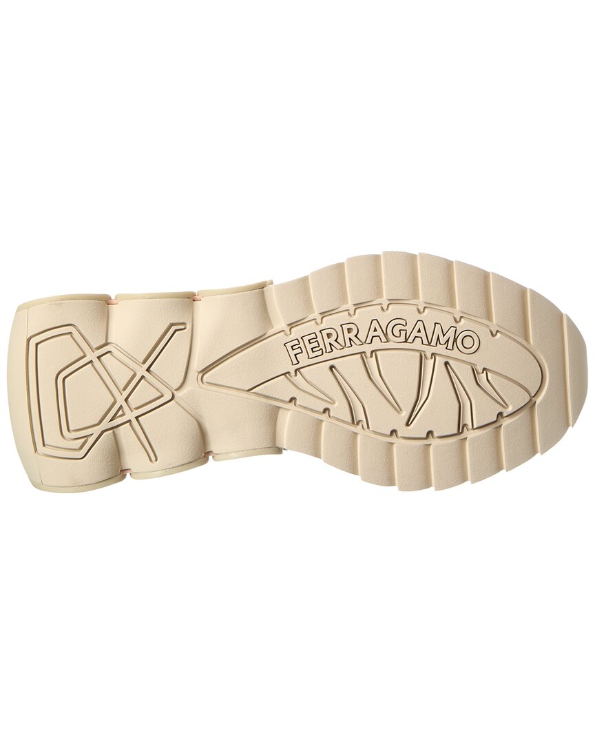 Ferragamo Nima Leather-Trim Sneaker