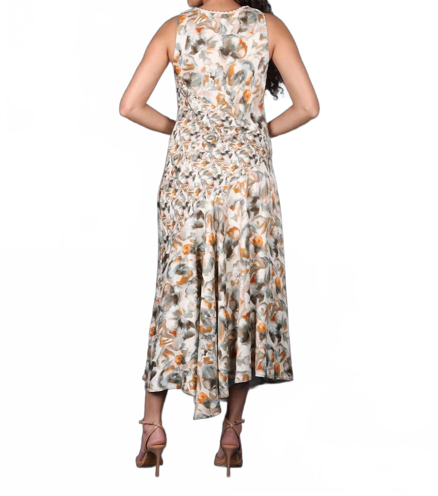 Elicia Printed Maxi Dress In Multi