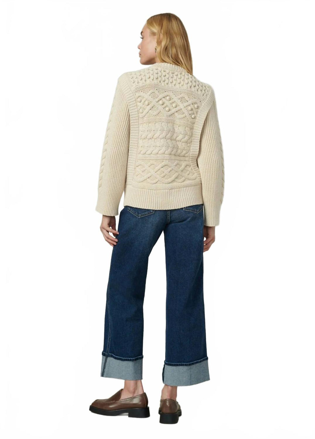 Trixie Trouser Wide Cuffs Jeans In Double Down