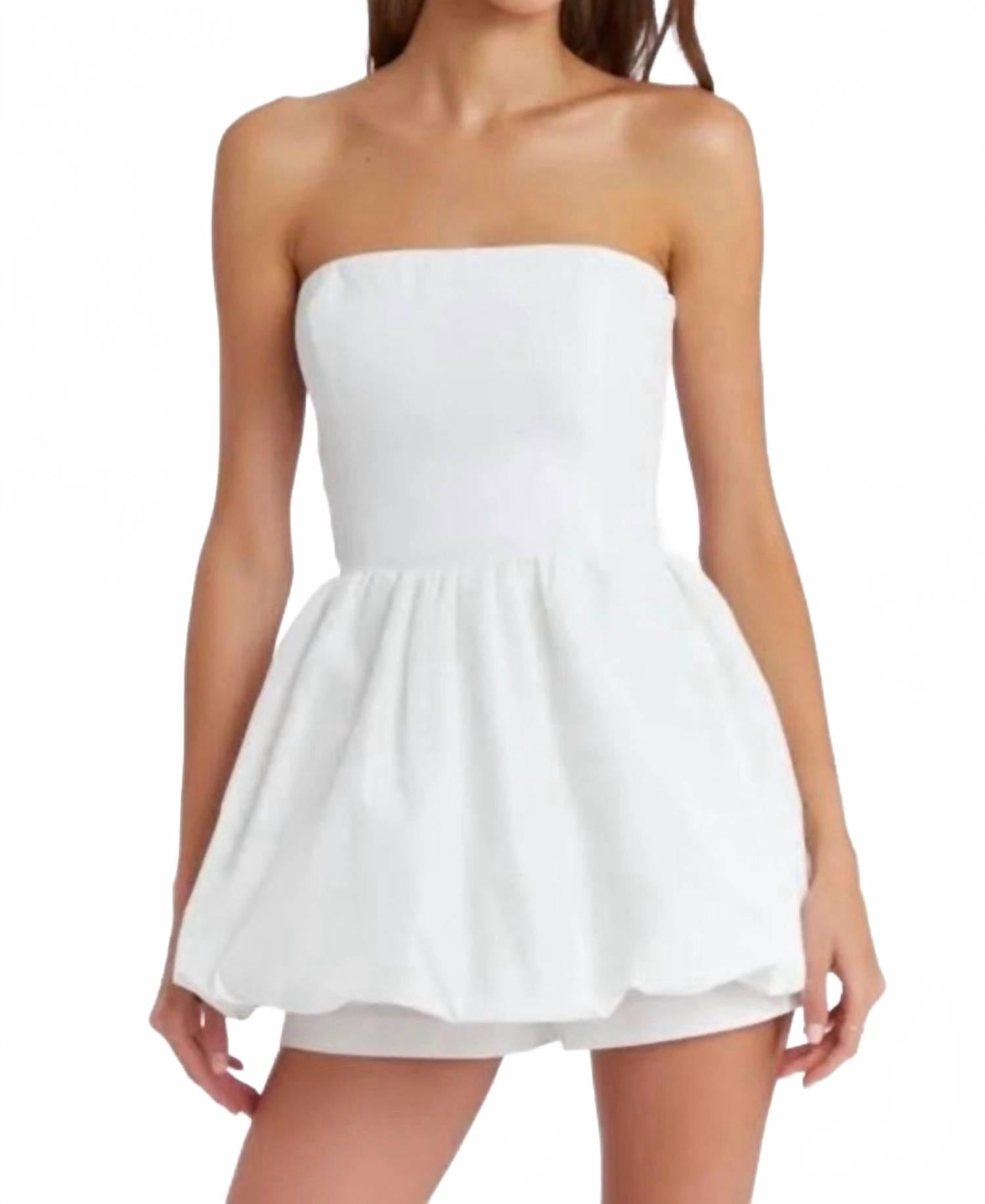 Saylor Skort Romper In White