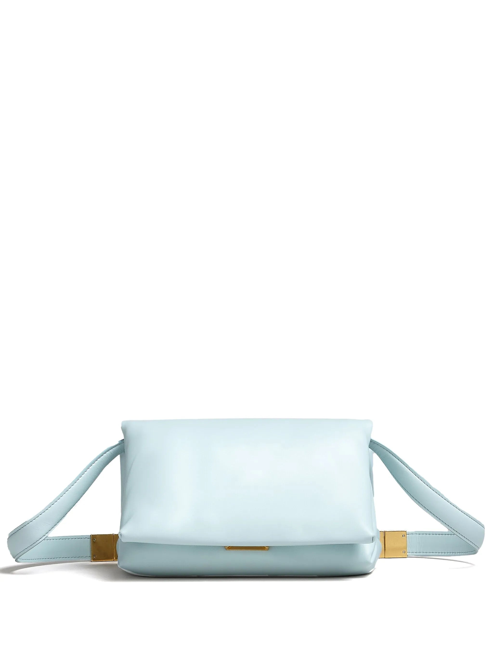 Marni Prisma Puffball Small Leather Shoulder Bag - Sky Blue