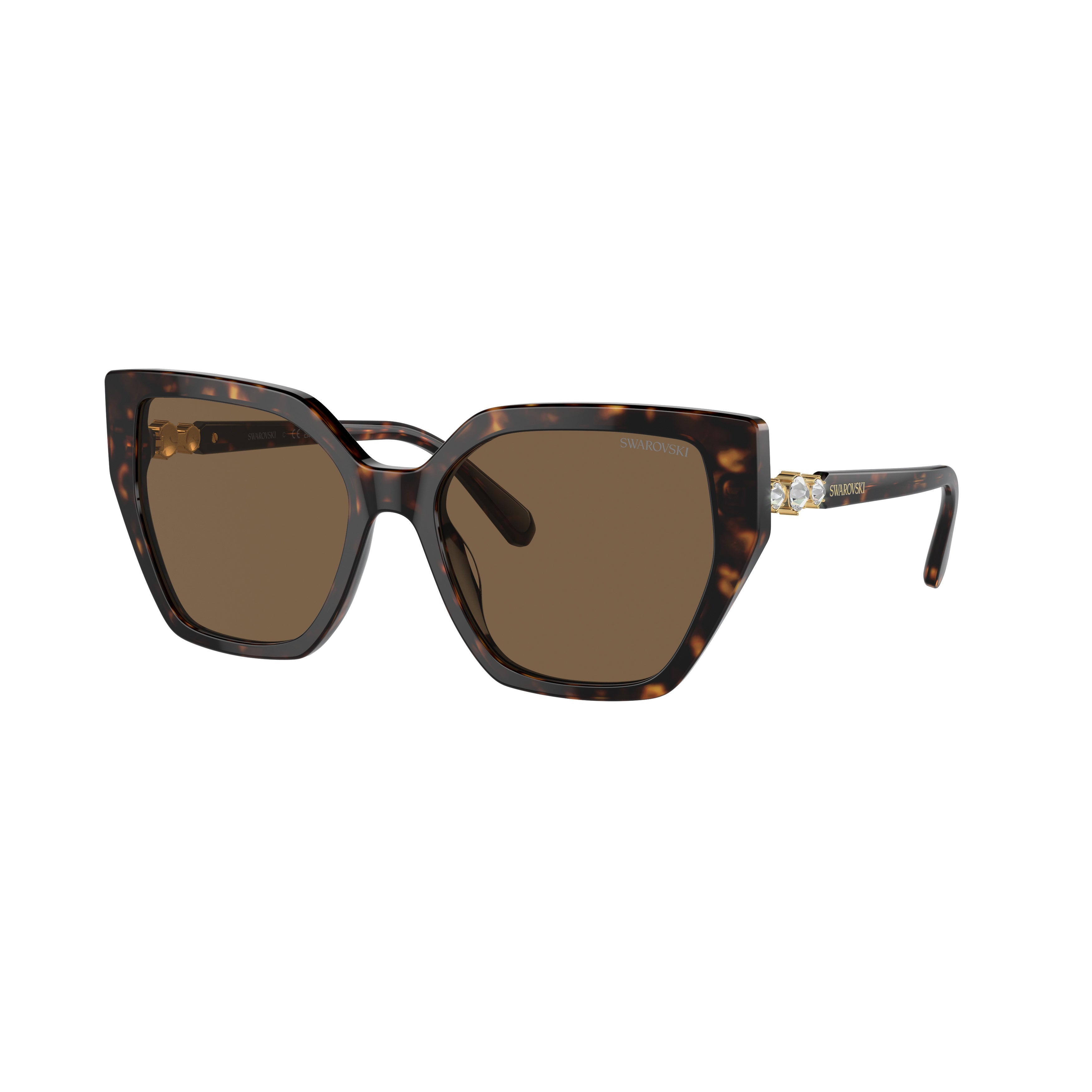 0Sk6016 Oversized Cat-Eye Sunglasses with Tortoiseshell Acetate