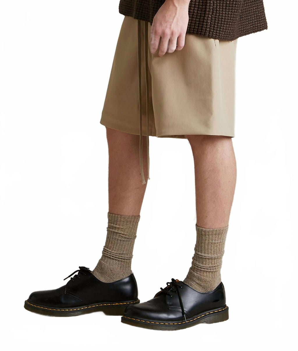 Bonded Nylon Soccer Shorts In Desert Sand