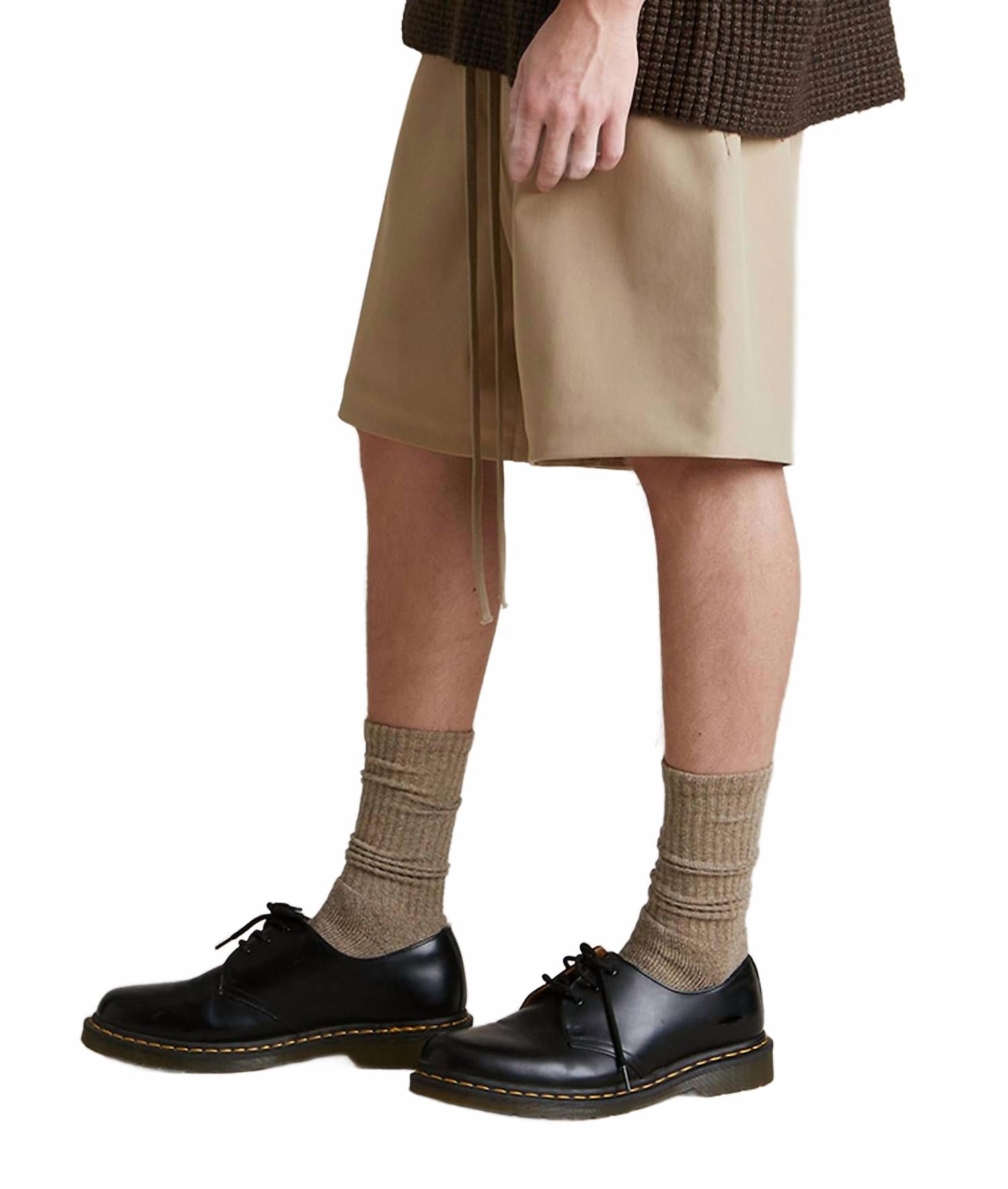 Bonded Nylon Soccer Shorts In Desert Sand