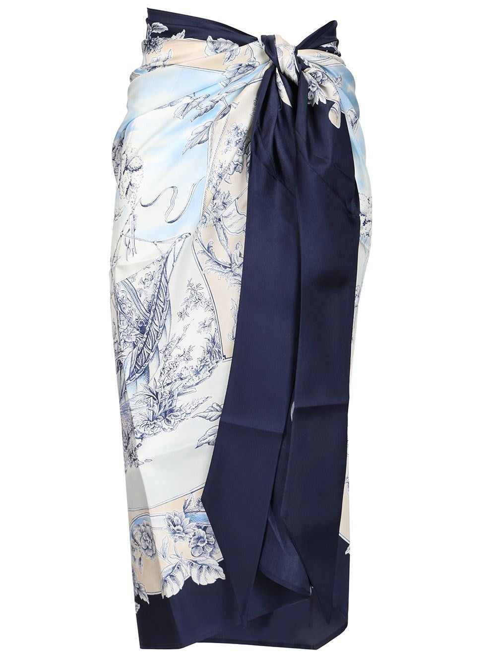 Ferragamo Women Pareo With "Travel" Print