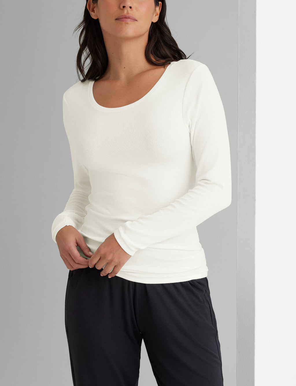 Women's Micro Rib Long Sleeve T-Shirt