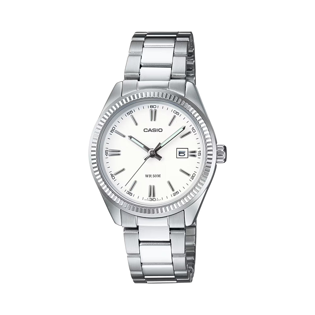 Casio Women’s Stainless Steel Analog Watch White Dial - LTP-1302D-7A1V