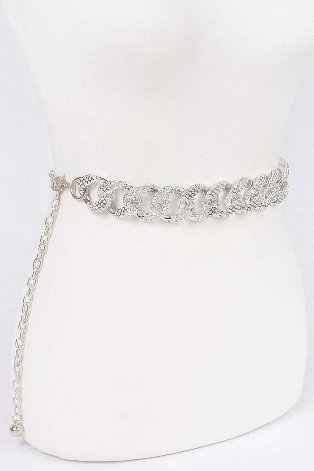 Rhinestone Oversized Plus Size Chain Belt