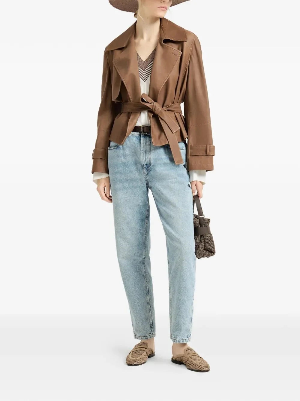 Brunello Cucinelli Women Baggy Tapered Jeans