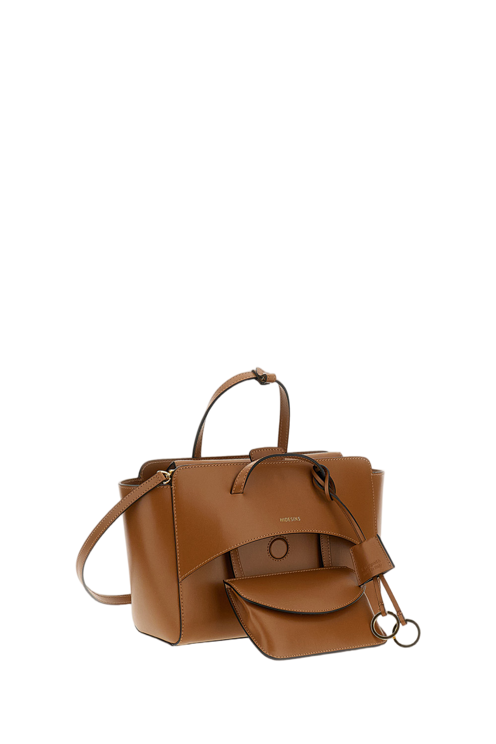 Brown Flap M Leather Crossbody Bag