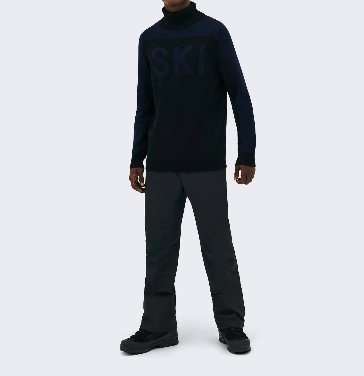 3D Ski Turtleneck Sweater In Navy