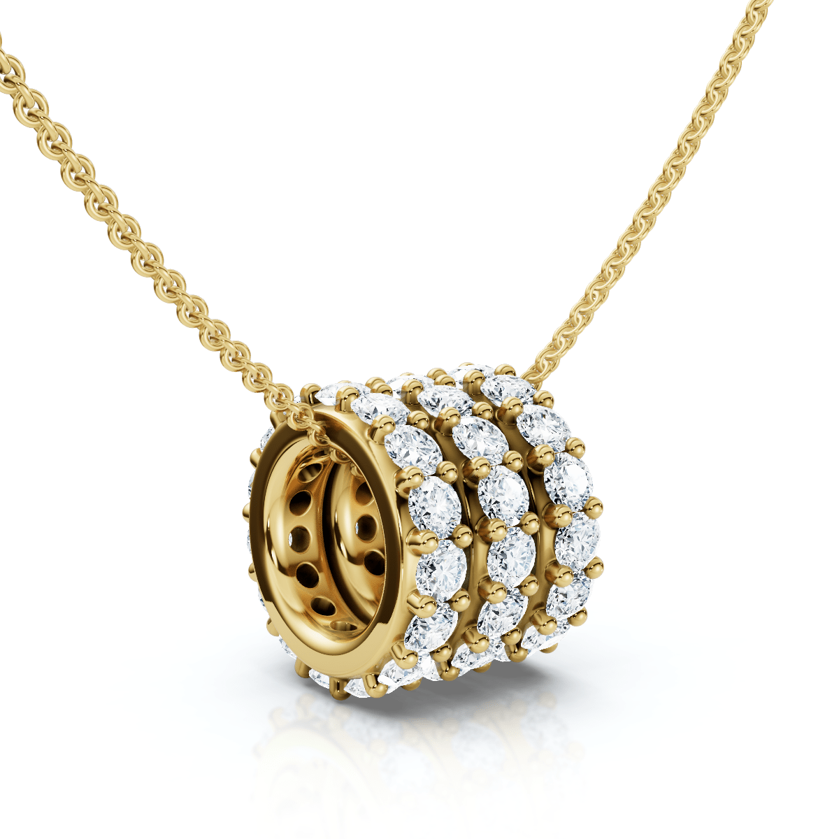 1/2Ct Bernarda Diamond Pendant 14k Gold Women's Necklace Lab Grown EF/VS
