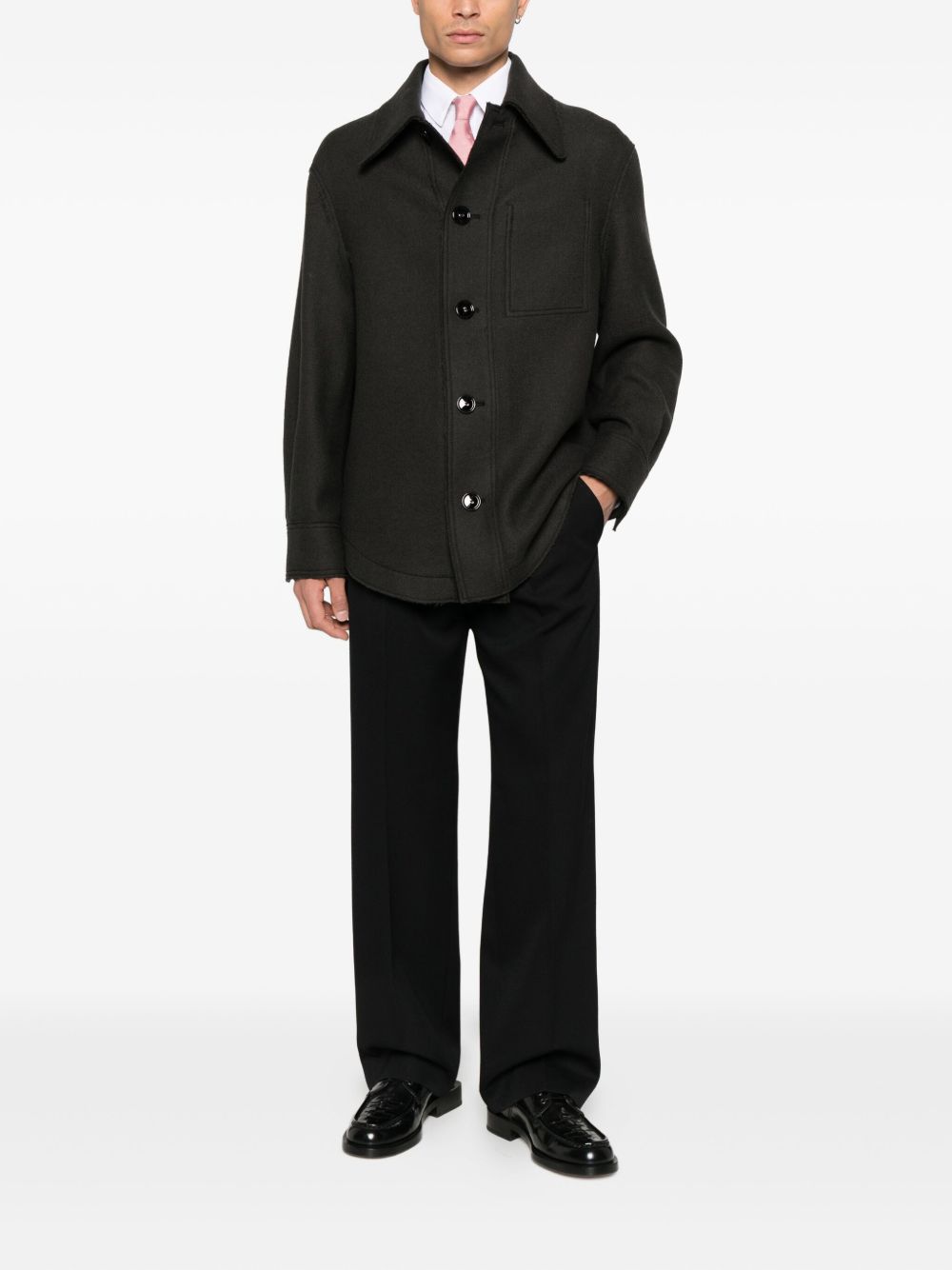Ami Paris Women Wool Shirt Jacket