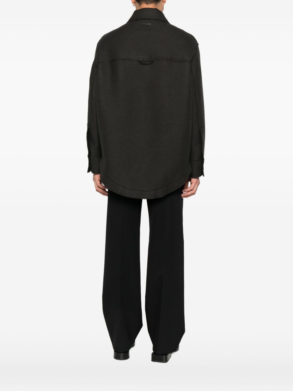 Ami Paris Women Wool Shirt Jacket