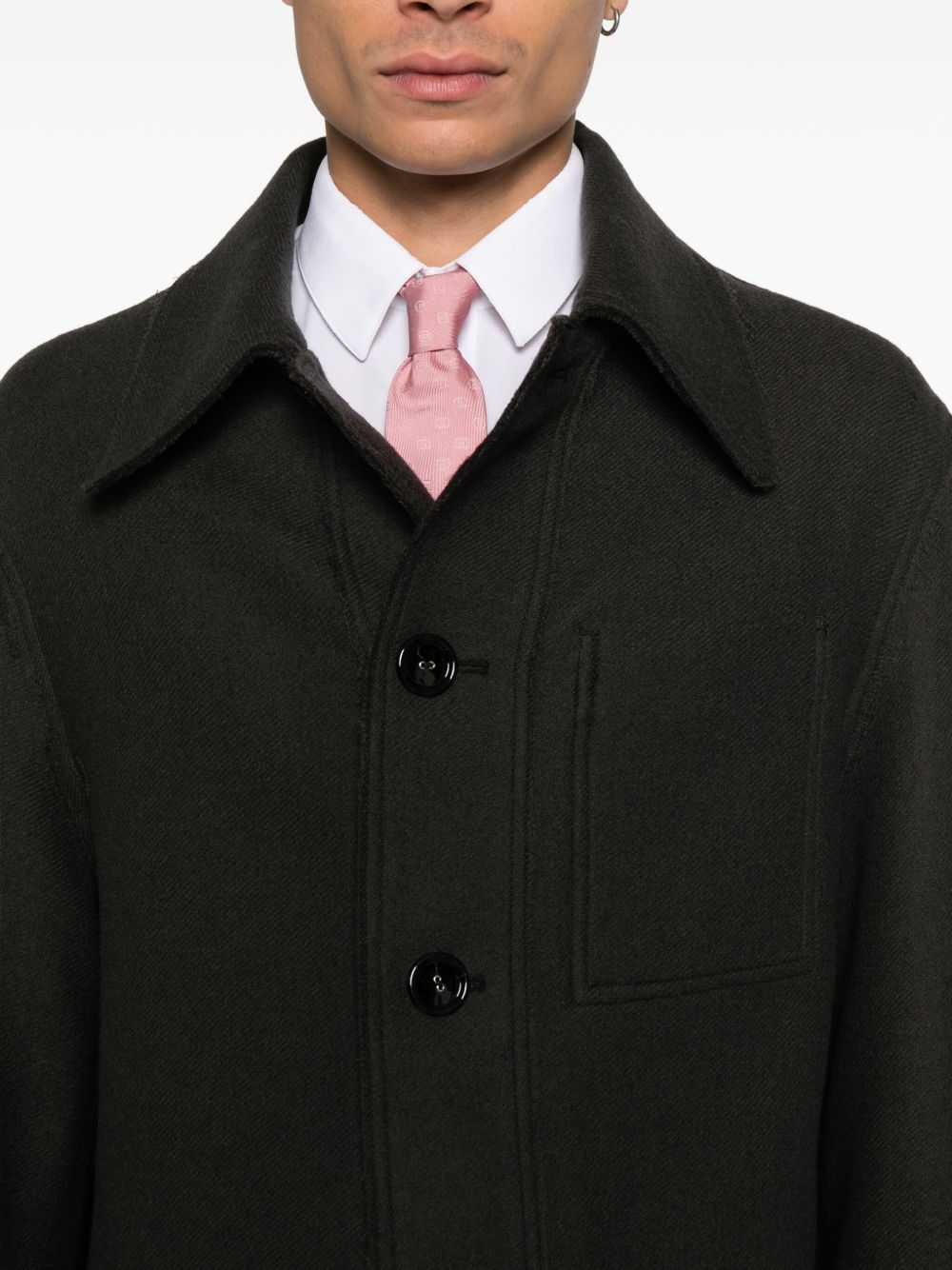 Ami Paris Women Wool Shirt Jacket