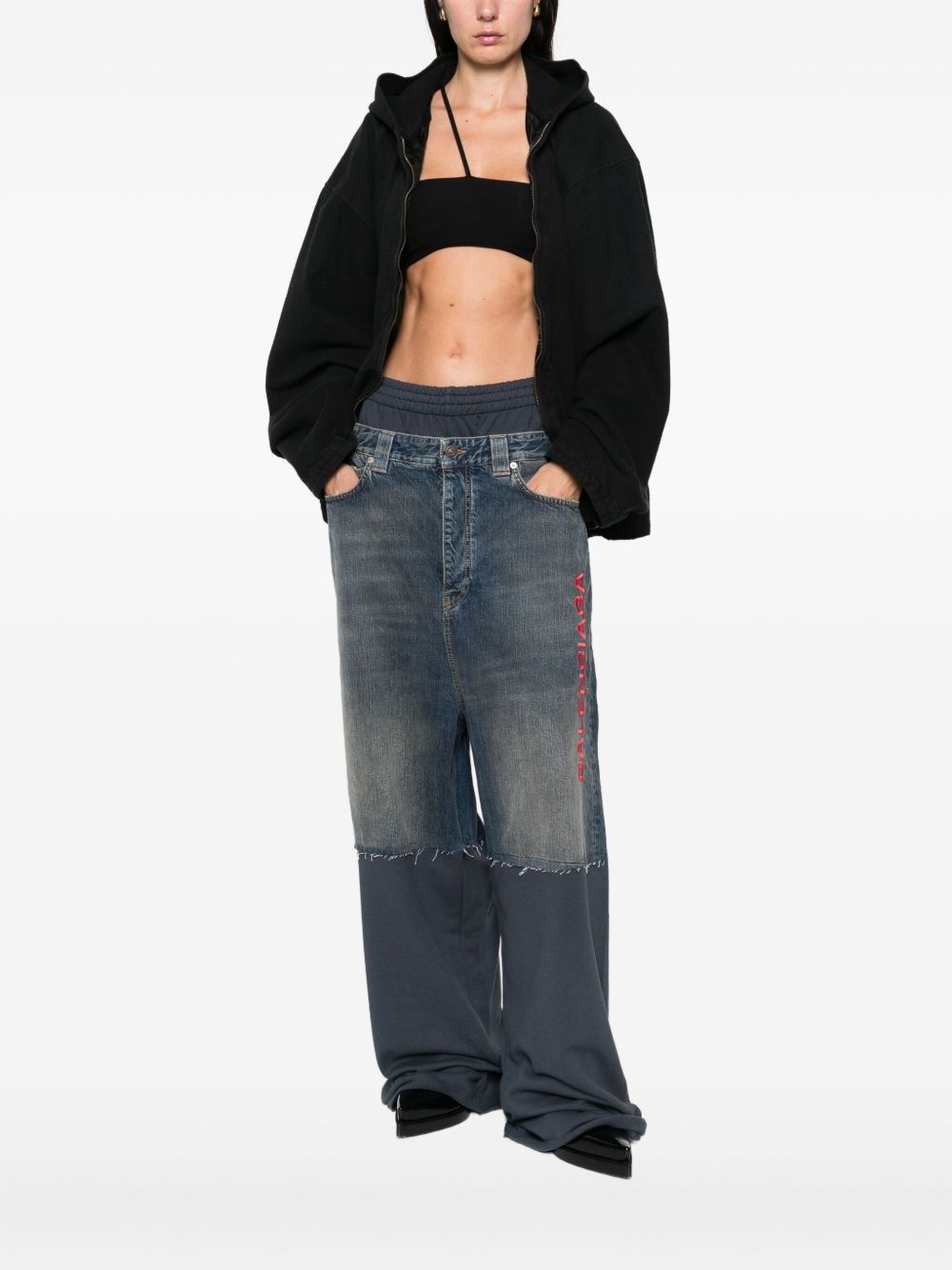 Balenciaga Men Flanned Hooded Jacket