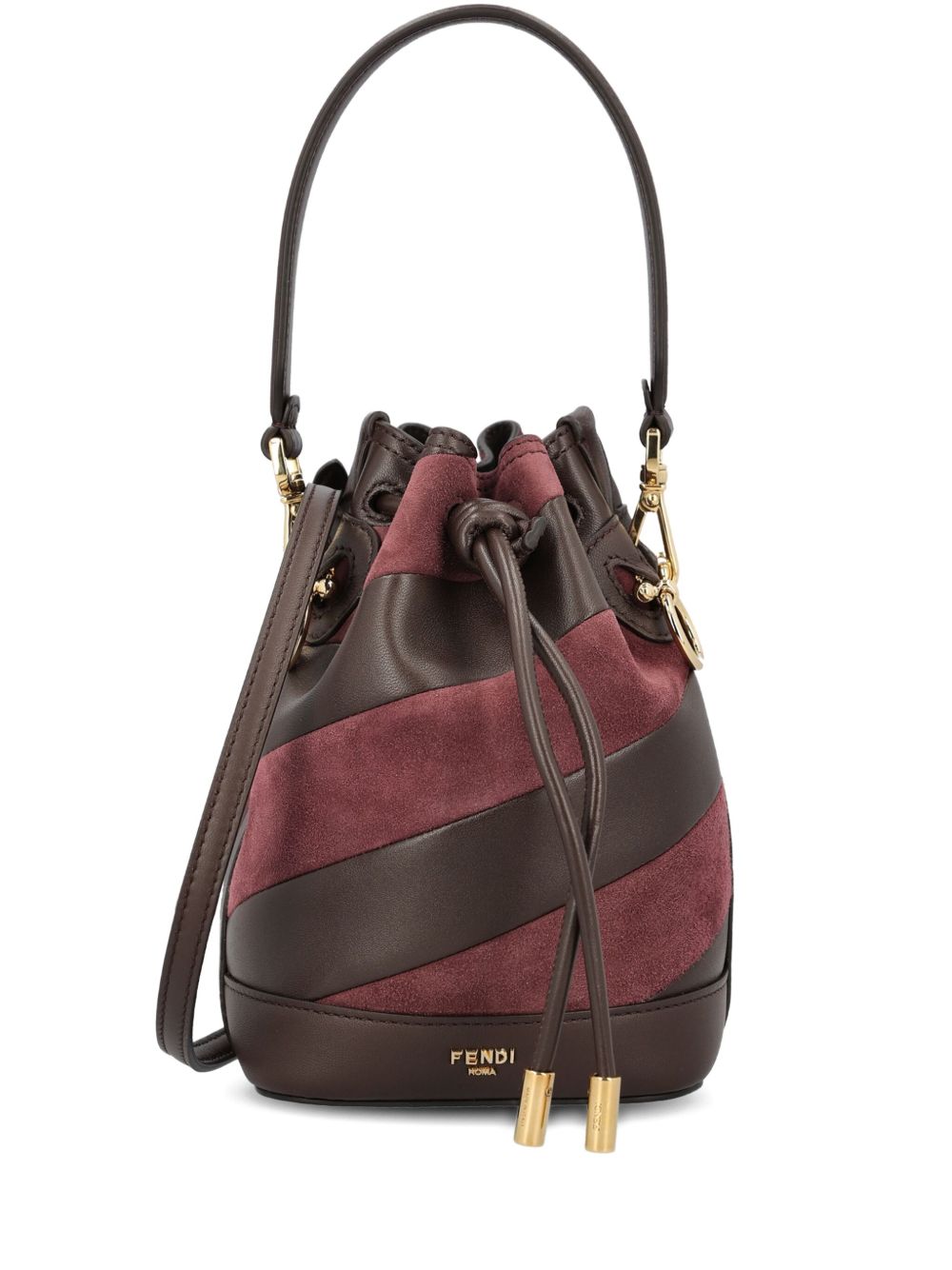 Fendi Women Mon Tresor Mini Leather Bucket Bag