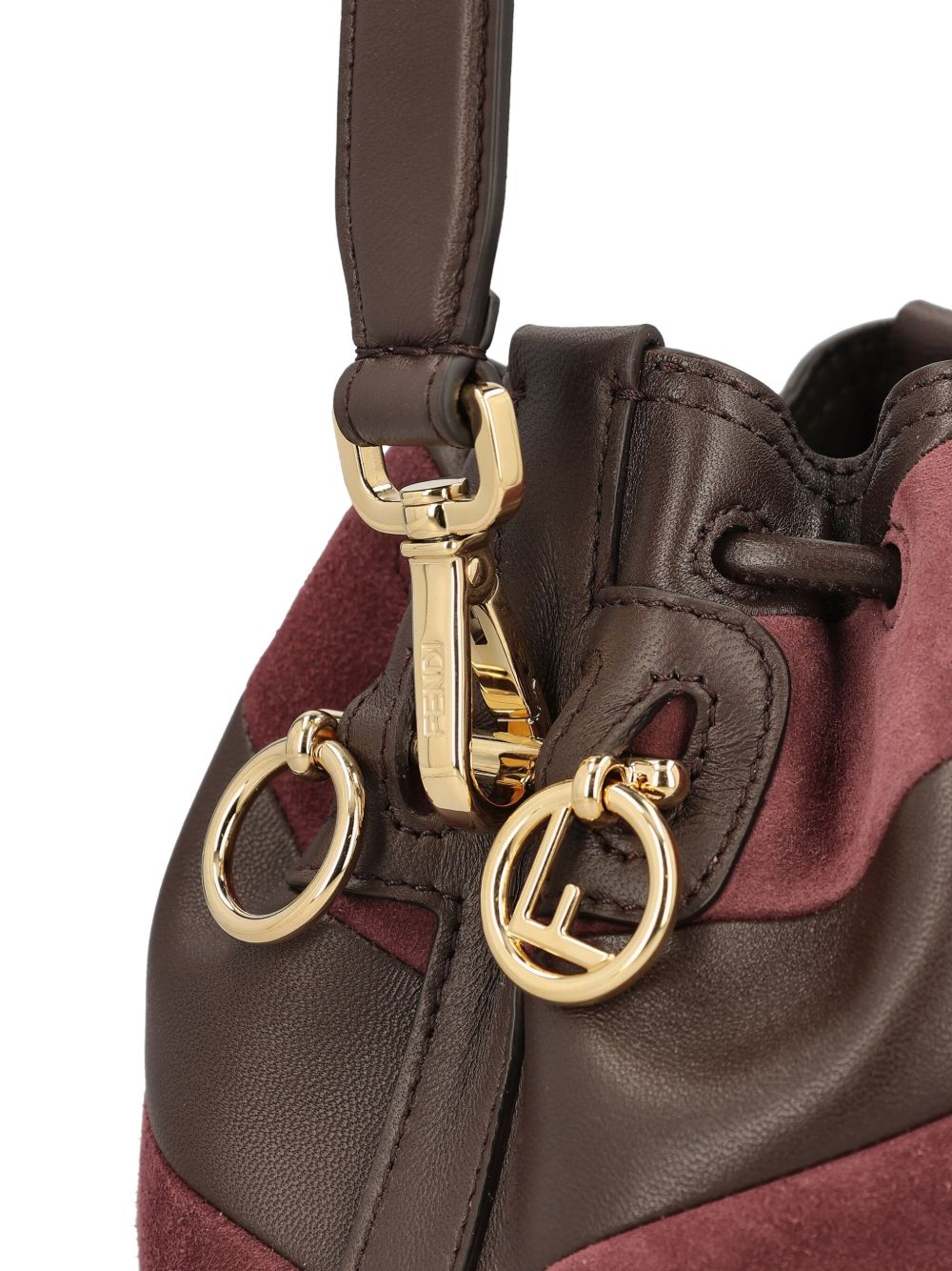 Fendi Women Mon Tresor Mini Leather Bucket Bag