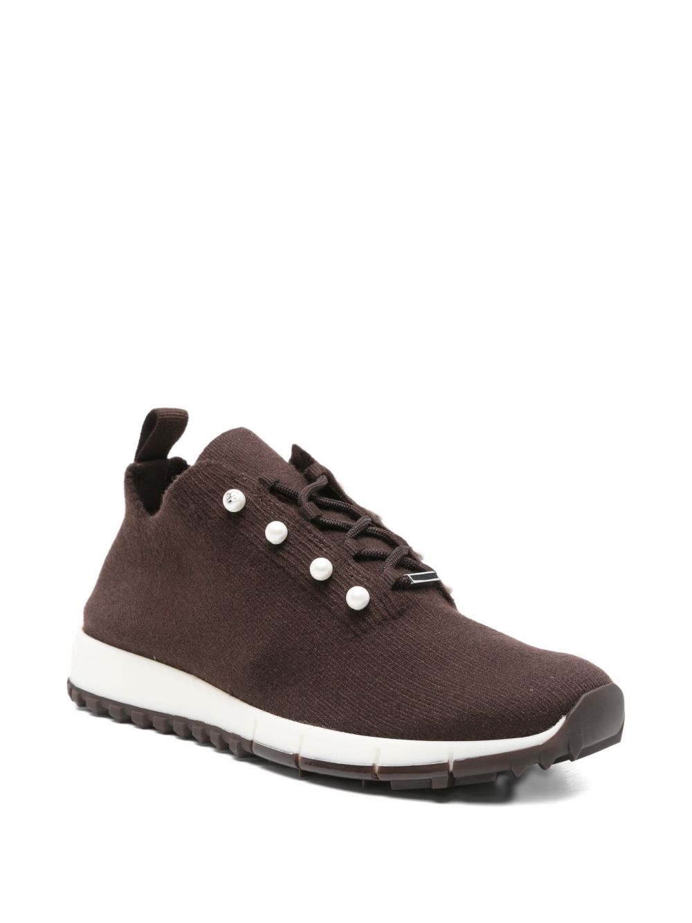 Jimmy Choo Women Veles Pearl Embellished Sneakers