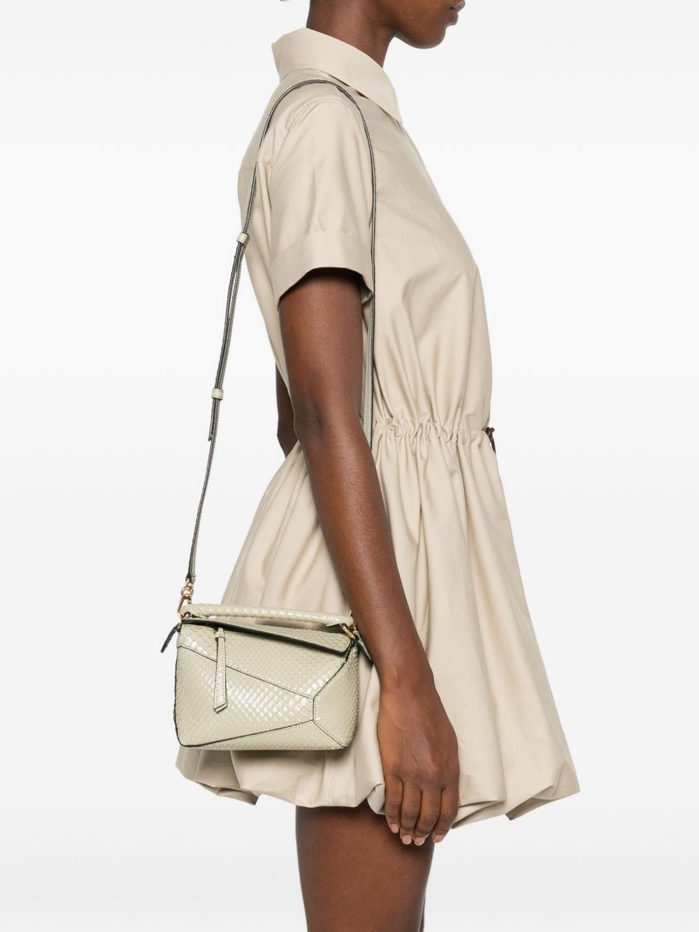 Loewe Women Puzzle Edge Mini Leather Handbag