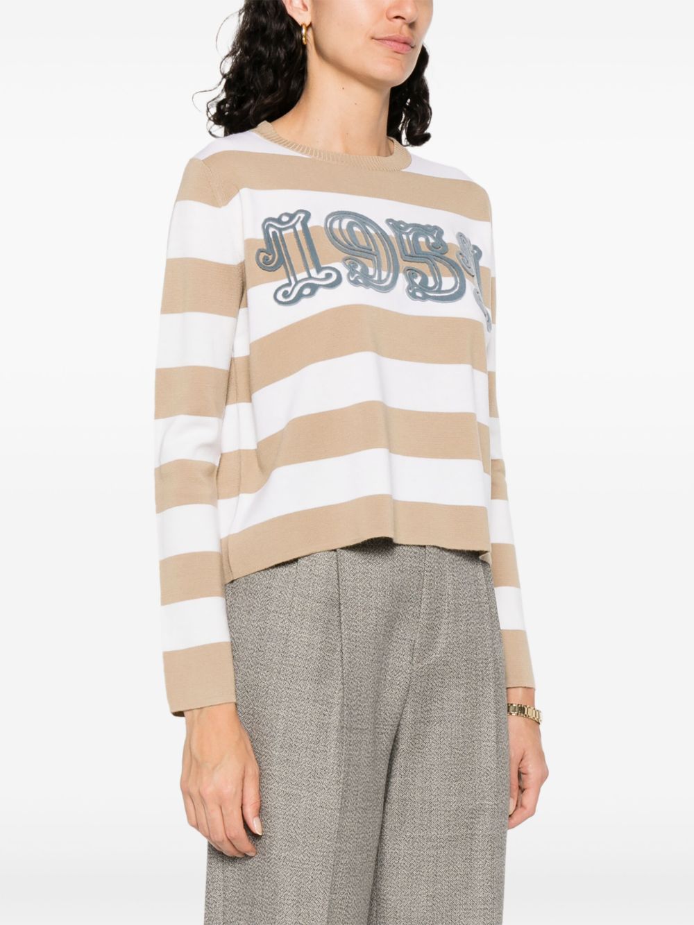 Max Mara Women Wool Striped Sweater