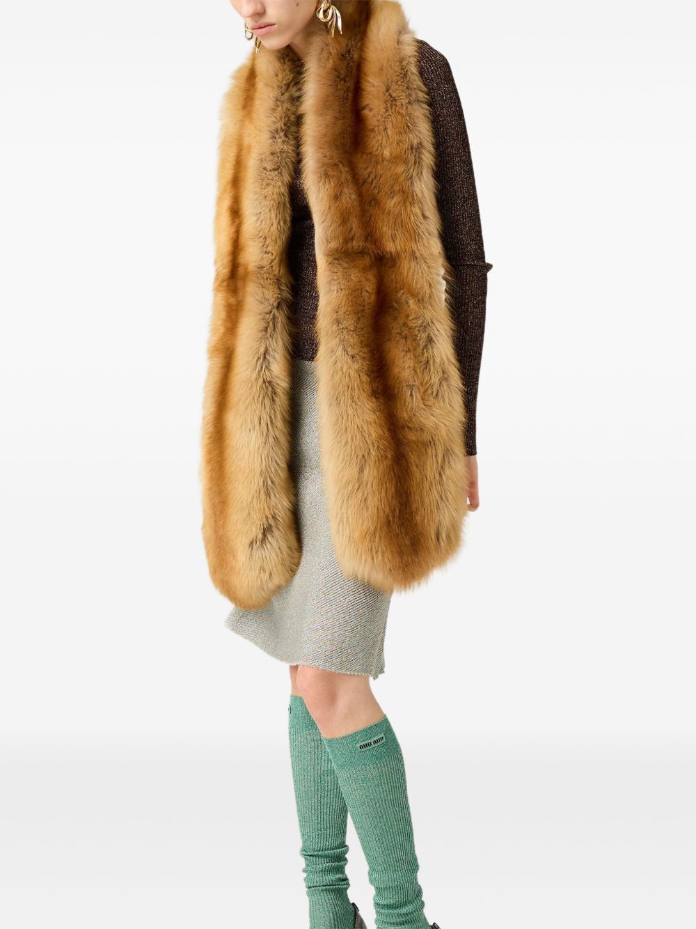 Miu Miu Women Lurex Crewneck Sweater