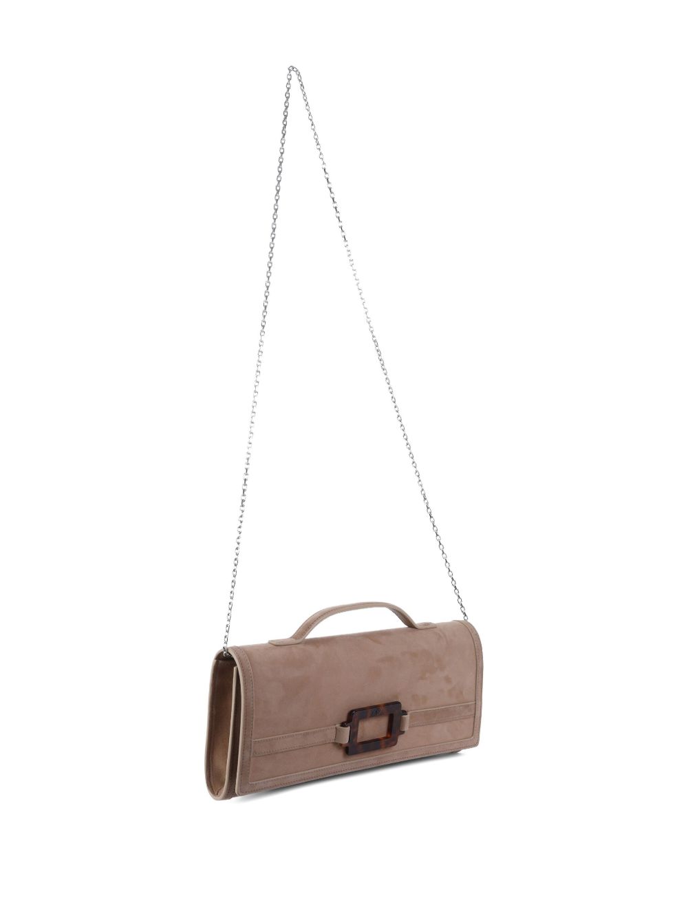 Roger Vivier Women Belle Vivier Leather Clutch