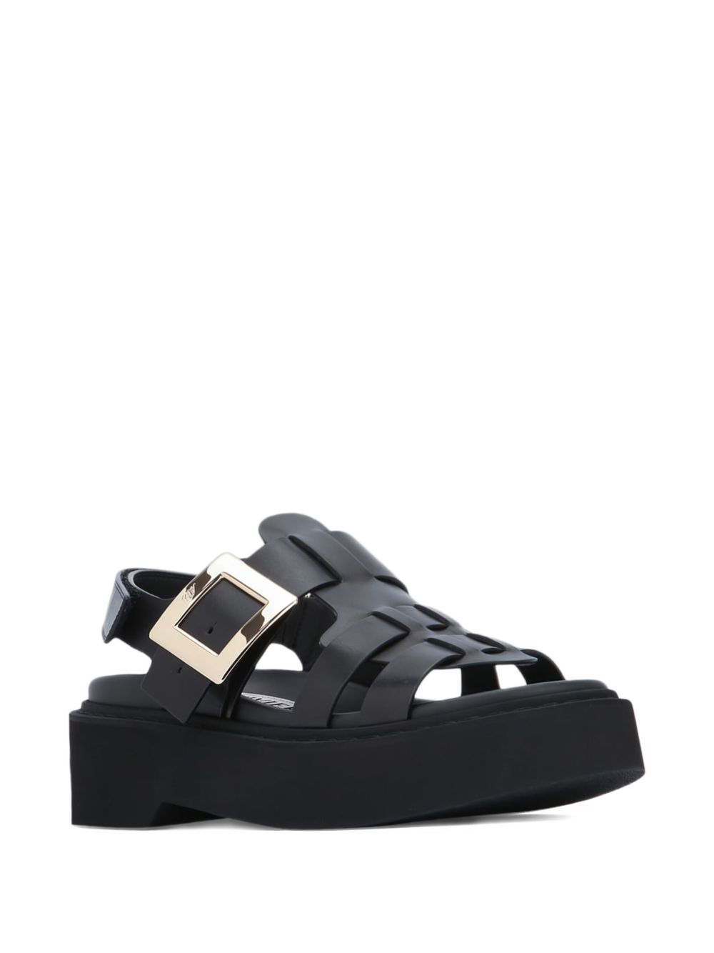 Roger Vivier Women Viv Rangers Leather Sandals