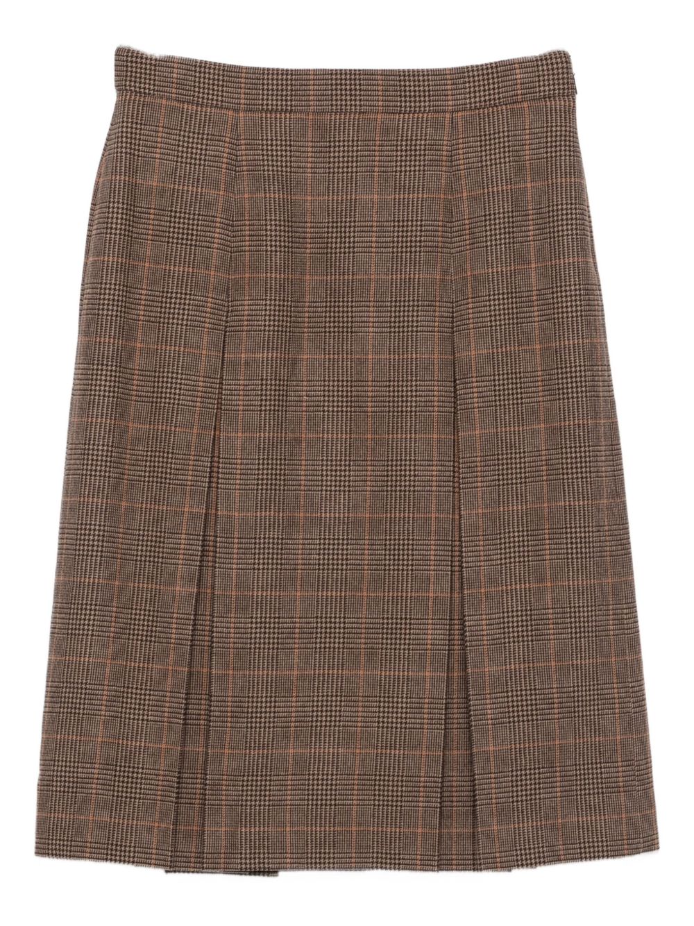 Saint Laurent Women Wool Cashmere Midi Skirt