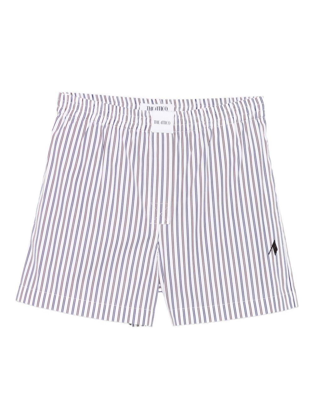 The Attico Women Striped Cotton Shorts