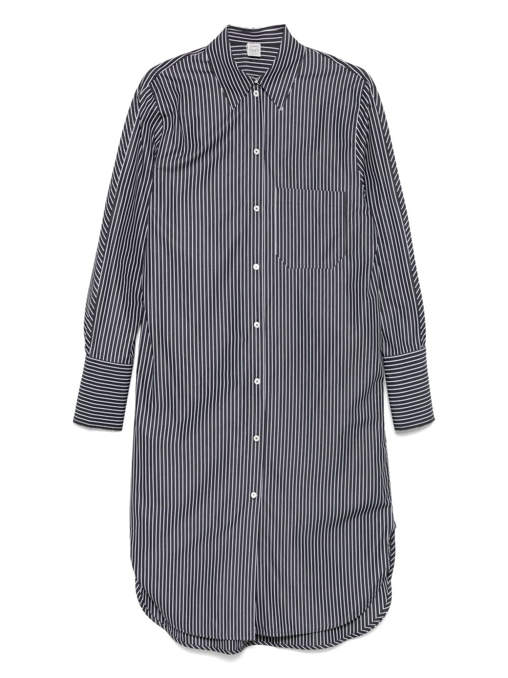Toteme Women Striped Cotton Shirtdress