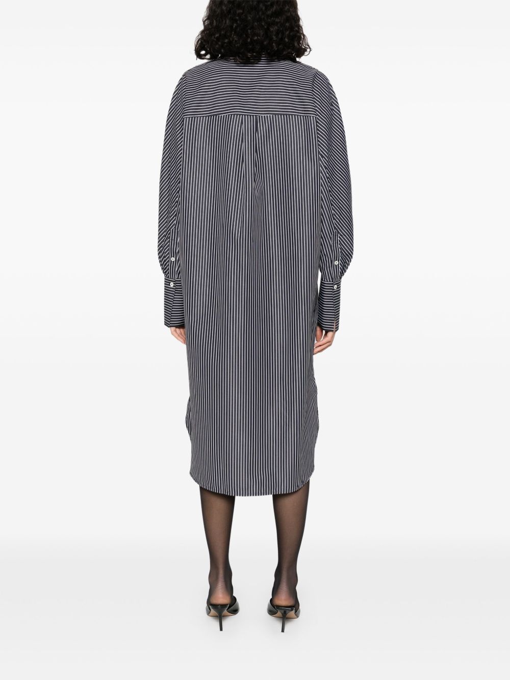 Toteme Women Striped Cotton Shirtdress