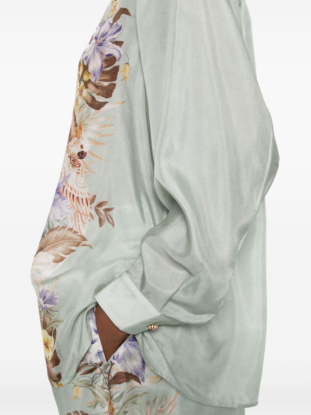 Zimmermann Women Coco Printed Silk Shirt
