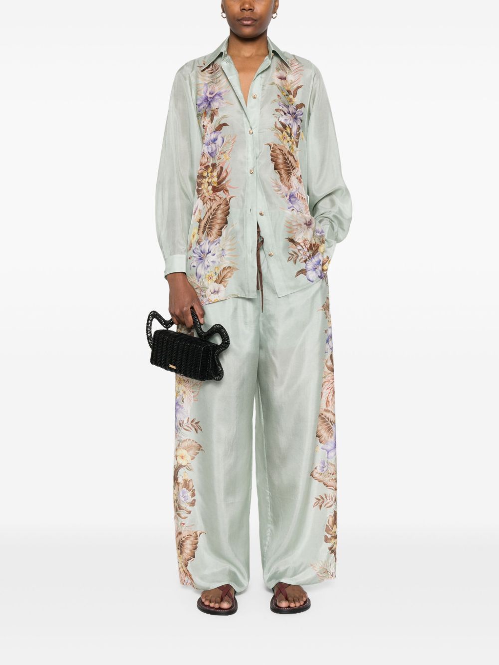 Zimmermann Women Coco Printed Silk Shirt