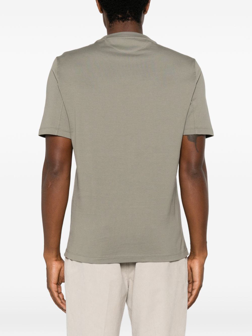 Brunello Cucinelli Men Logo Cotton T-Shirt