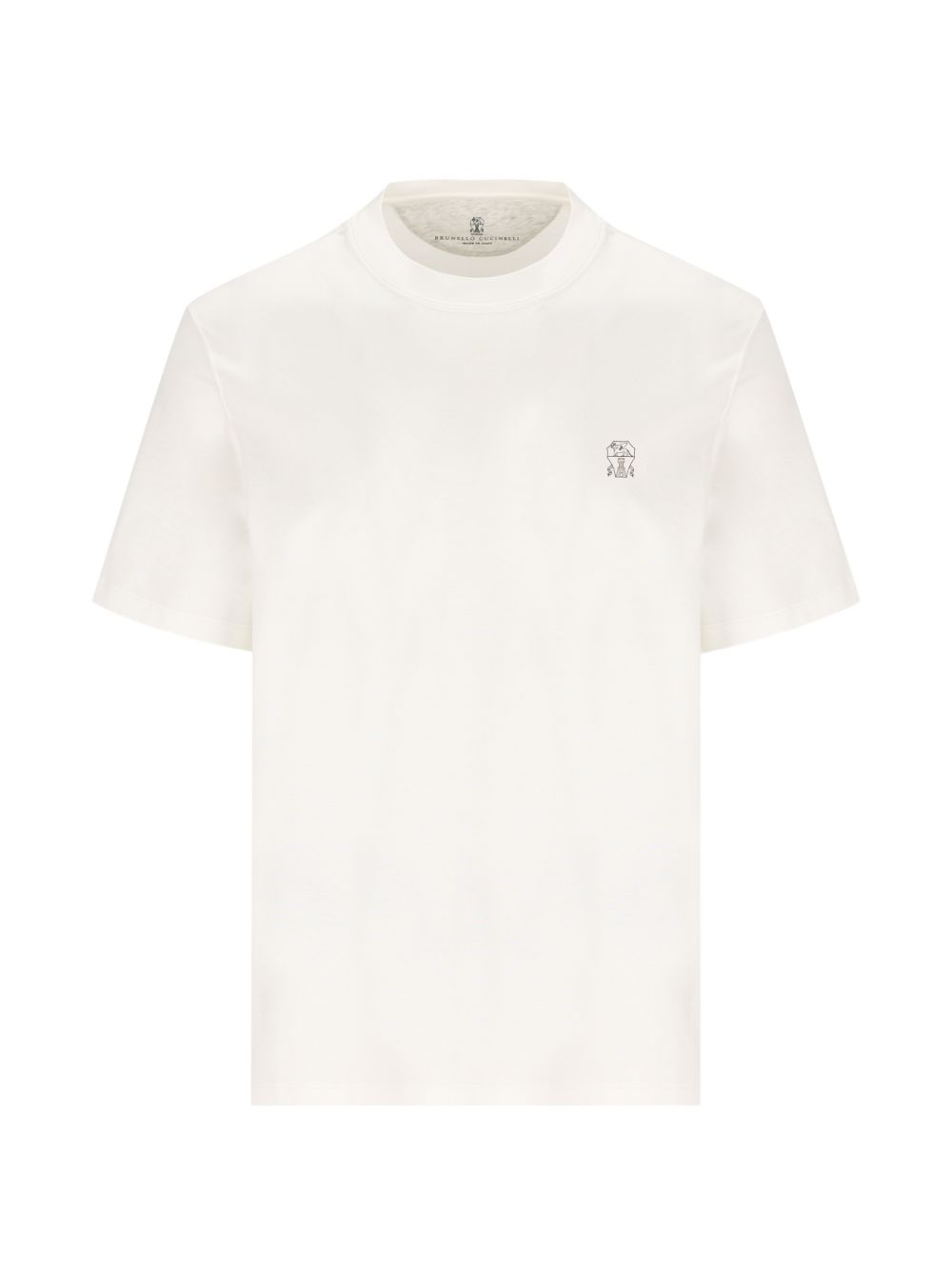 Brunello Cucinelli Men Logo Cotton T-Shirt