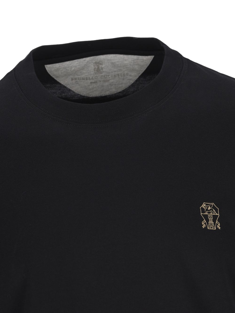 Brunello Cucinelli Men Logo Cotton T-Shirt