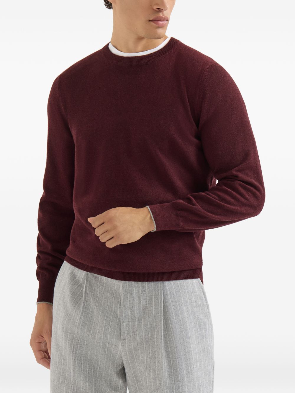 Brunello Cucinelli Men Cashmere Crewneck Sweater