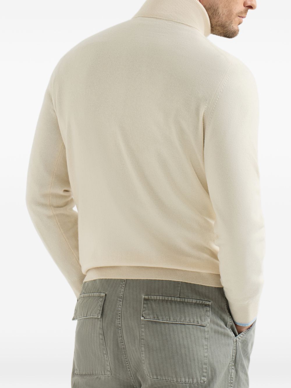 Brunello Cucinelli Men Cashmere Turtle-Neck Sweater