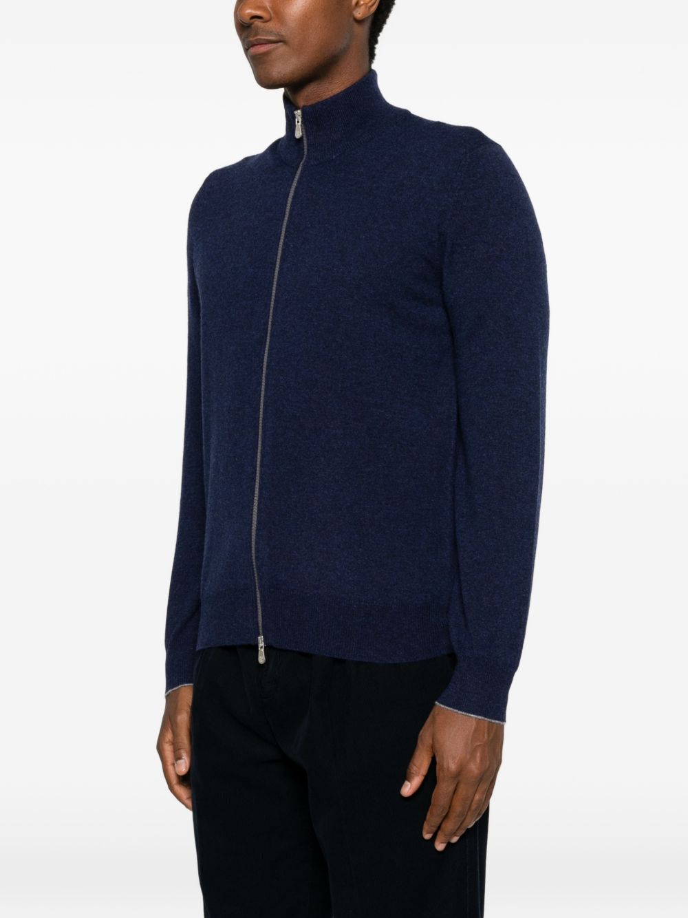 Brunello Cucinelli Men Cashmere Zipped Cardigan