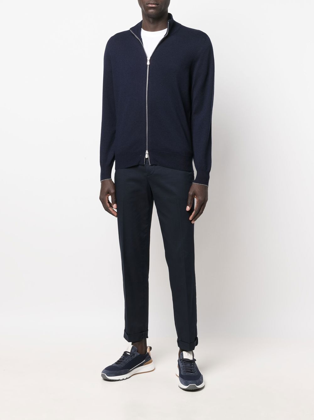 Brunello Cucinelli Men Cashmere Zipped Cardigan