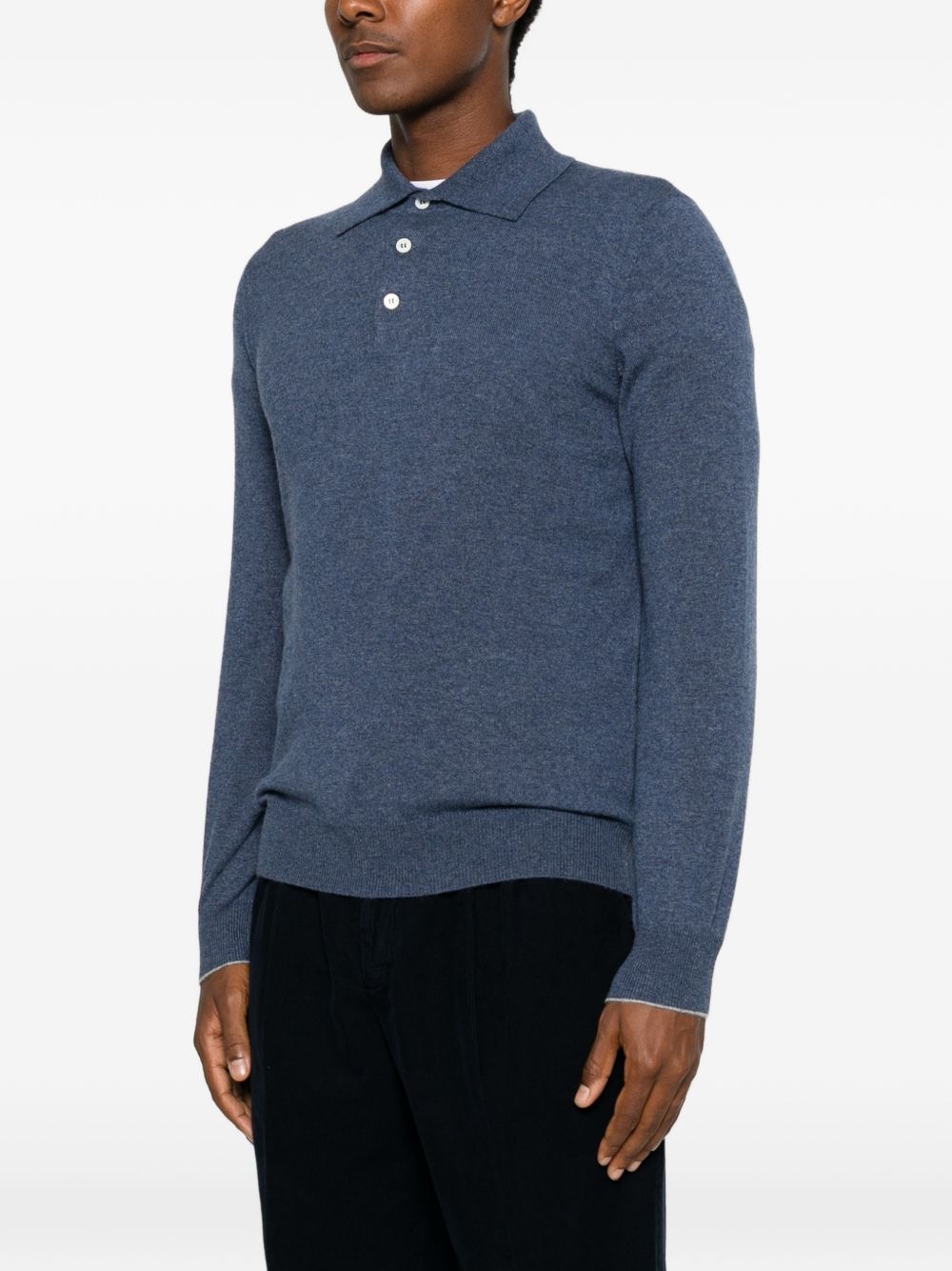 Brunello Cucinelli Men Cashmere Polo Shirt