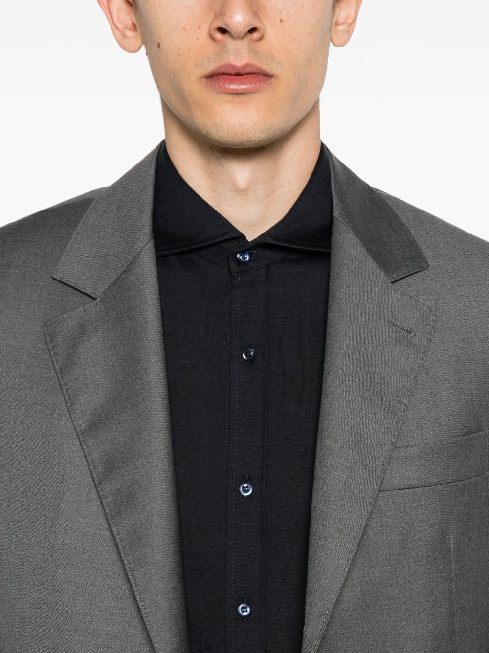 Brunello Cucinelli Men Silk And Cotton Blend Shirt