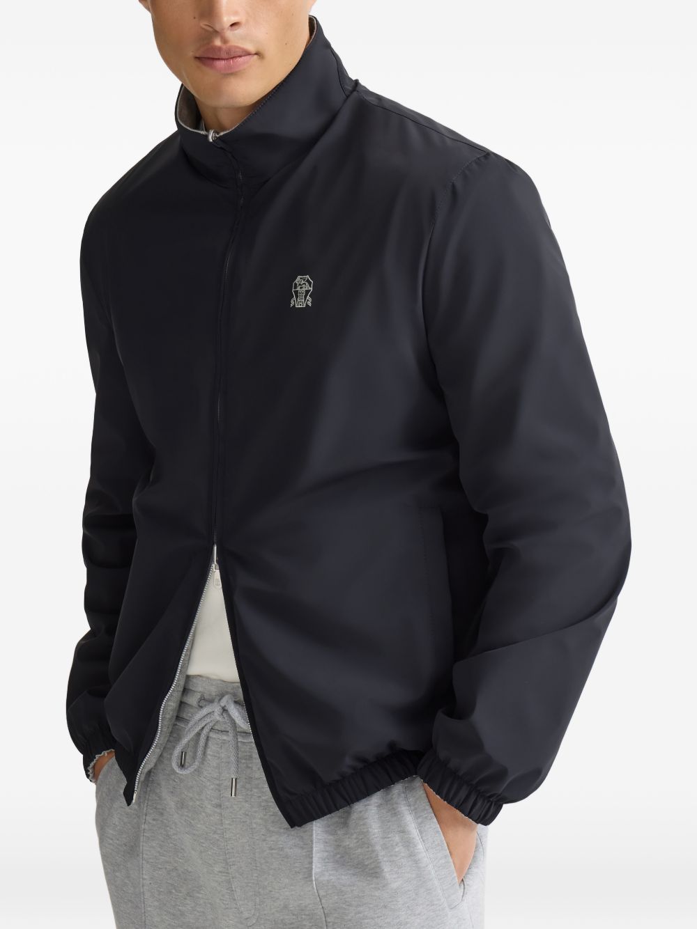 Brunello Cucinelli Men Water-Resistant Blouson Jacket