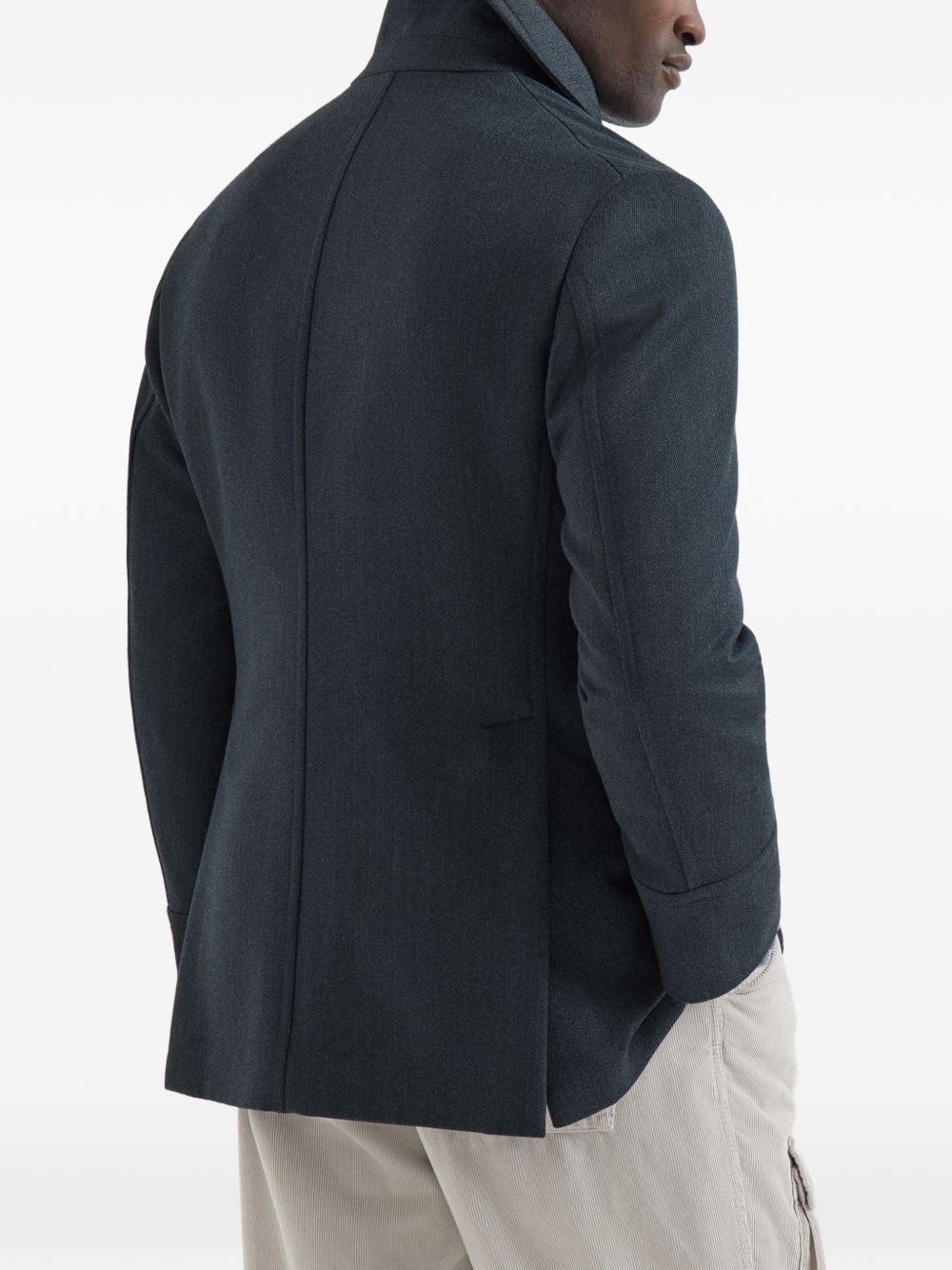 Brunello Cucinelli Men Wool Caban Coat