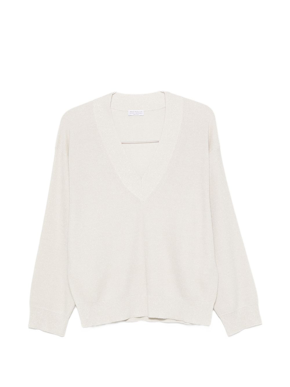 Brunello Cucinelli Women Cotton V-Necked Sweater